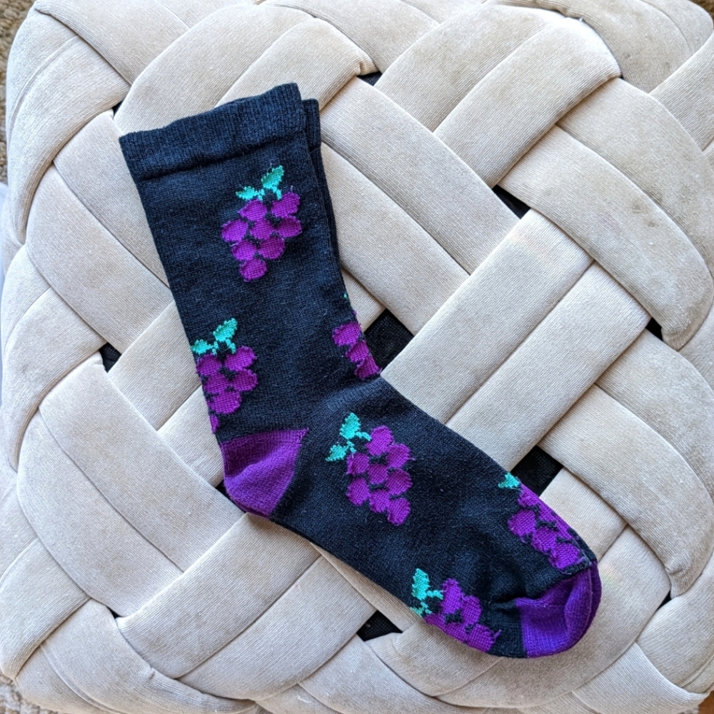 🍇 Grape Socks Adult Size 7